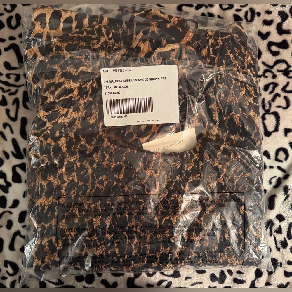 Damson Madder Malinda Smocked Short-Sleeve Midi Dress - US 4 - UK 8 - NWT - 🐆 - Picture 5 of 10